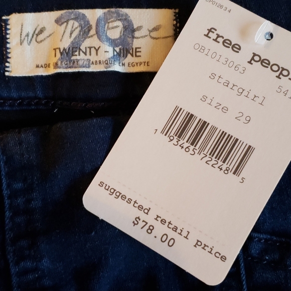 New Free People Skinny Elasticized Waist Jeans - Picture 7 of 9